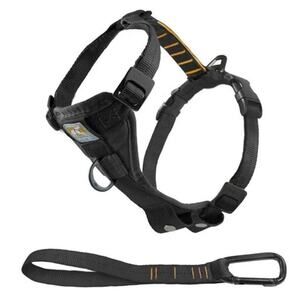 Kurgo Size S Tru Fit Smart Adjustable Harness Black Car Riding Travel Walking
